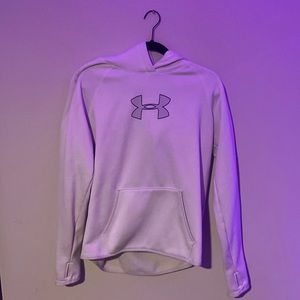 White Large under armor hoodie